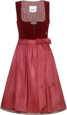 MarJo Dirndl 'Elisabeth' Samt 697758, Palisander