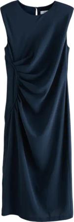 Next Midikleid Gerafftes, gerades Midikleid ohne