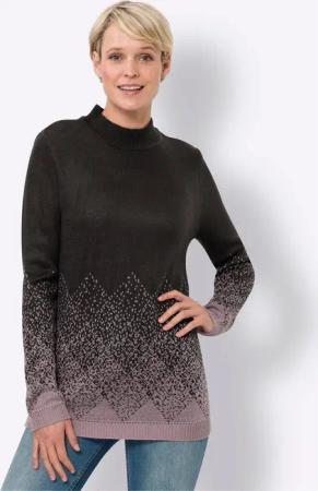 Sieh an! Strickpullover Stehkragenpullover