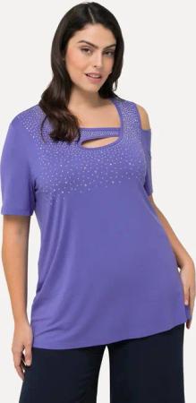 Ulla Popken T-Shirt T-Shirt Ziersteine A-Linie