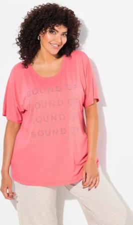 Ulla Popken T-Shirt T-Shirt Schriftmotiv oversized