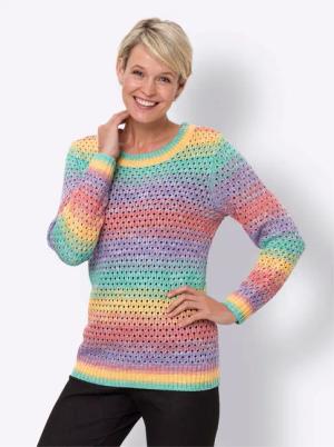 Sieh an! Strickpullover Ajourpullover