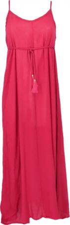 Guru-Shop Midikleid Boho Sommerkleid mit Schnürung