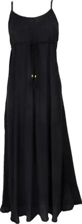 Guru-Shop Midikleid Boho Sommerkleid mit Schnürung