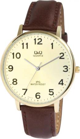 Q&Q Quarzuhr QZ00J103Y mit Lederimitationsband, 3