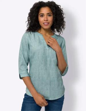 Sieh an! Klassische Bluse Schlupfbluse
