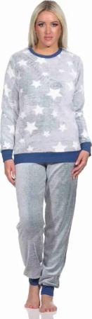Normann Pyjama Damen langarm Schlafanzug mit