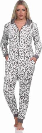 Normann Pyjama Damen Schlafanzug Einteiler Jumpsuit