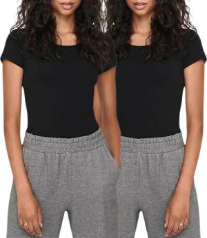ONLY T-Shirt (Set) basic Rundhals Shirt