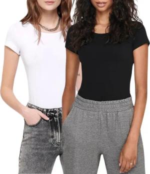 ONLY T-Shirt (Set) basic Rundhals Shirt
