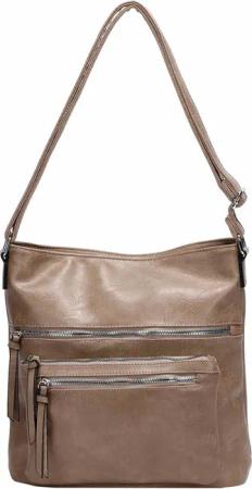 ITALYSHOP24 Schultertasche Damen Tasche Umhängetasche Shopper