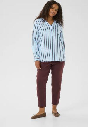 KAFFE Curve Langarmbluse Langarm-Bluse KCsida Große