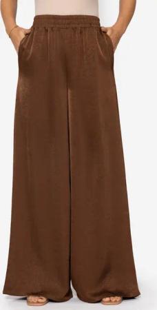 SASSYCLASSY Stoffhose Fließende Satin Stoffhose Damen