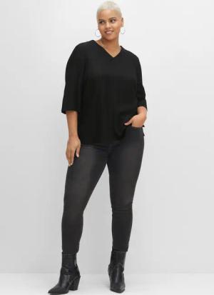 Sheego Klassische Bluse Tunika