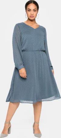 Sheego Etuikleid Chiffonkleid