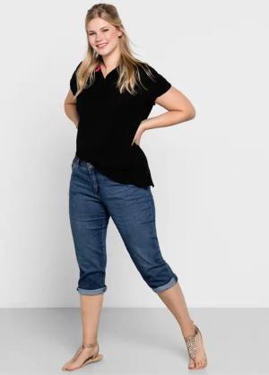 Sheego Jeansshorts Caprijeans