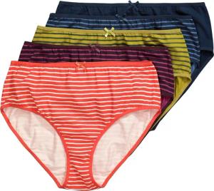 Ulla Popken Slip Midislips 5er-Pack Ringel