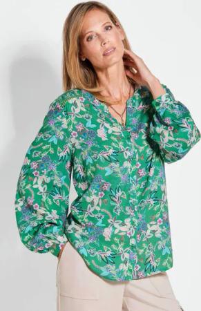 GOLDNER Kurzarmbluse Bluse
