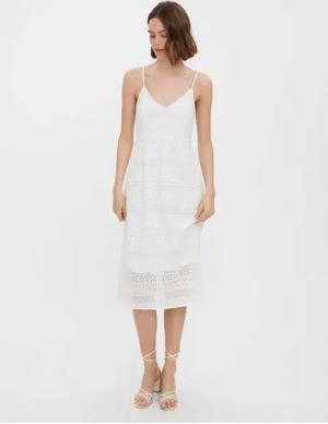 Vero Moda Midikleid Honey (1-tlg) Spitze