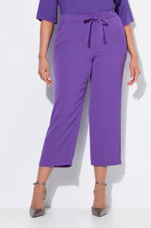 Ulla Popken Schlupfhose 7/8-Hose Bügelfalten Elastikbund
