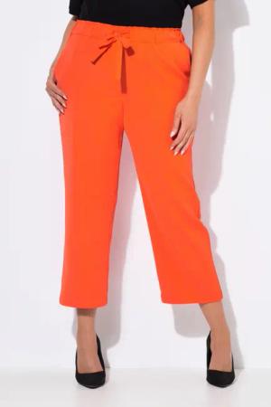 Ulla Popken Schlupfhose 7/8-Hose Bügelfalten Elastikbund