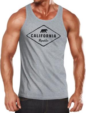 Neverless Tanktop Herren Tank-Top California Republic