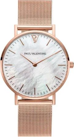 Paul Valentine Quarzuhr ROSE GOLD SEASHELL