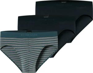 Schiesser Slip Herren-Slip 3er-Pack Single-Jersey Uni