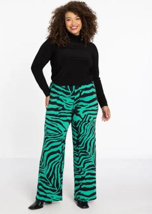 YOEK Bootcuthose Damen Hose Große Größen