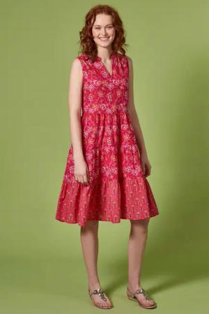 Himalaya Clothing Sommerkleid Ärmelloses Midikleid mit