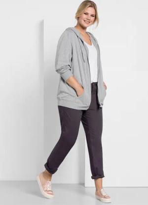 Sheego Jerseyhose Chinohose Länge ca. 80
