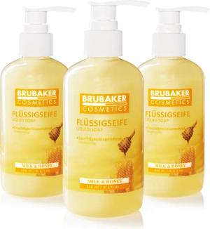 BRUBAKER Handseife Flüssigseife mit Milch und
