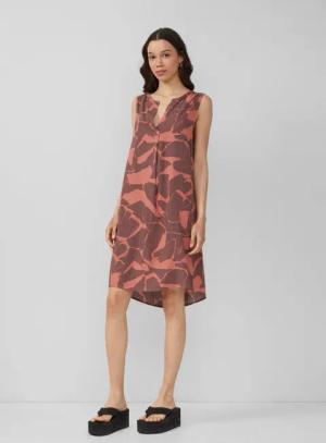 QS Minikleid Knielanges Viskosekleid
