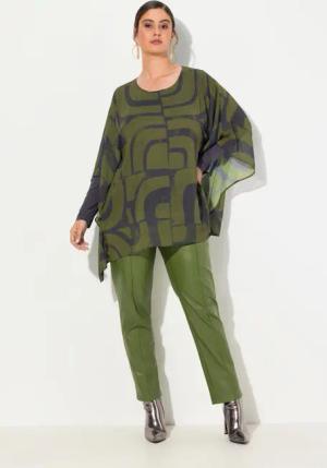 Ulla Popken Tunika Tunika doppellagig Oversized