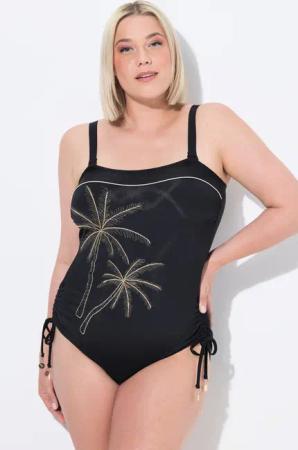 Ulla Popken Badeanzug Multi-Badeanzug Softcups Träger