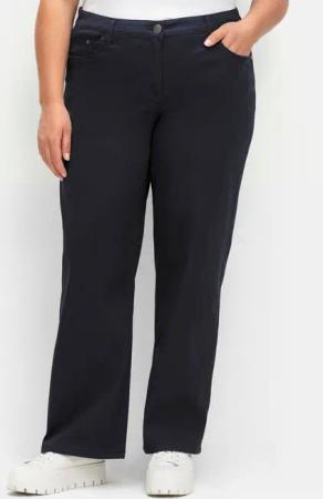 Sheego Jerseyhose Hose Innenbeinlänge ca. 81