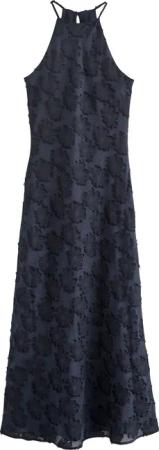 Next Maxikleid Strukturiertes Maxikleid mit Blumenmuster