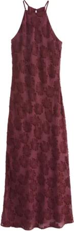Next Maxikleid Strukturiertes Maxikleid mit Blumenmuster