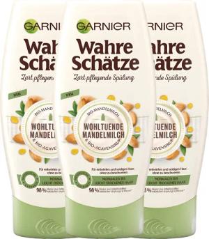 GARNIER Haarspülung Wahre Schätze Wohltuende Mandelmilch