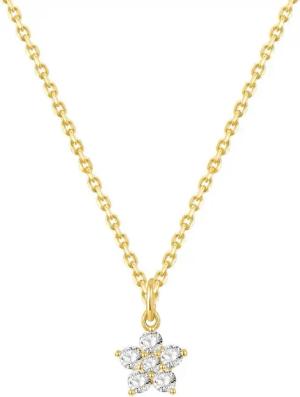 Dear Me Goldkette 375er Massivgold Blume