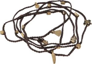 Guru-Shop Perlenkette Makramee Kette, verwandelbare Boho