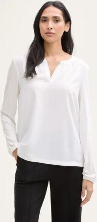 TOM TAILOR Langarmshirt Langarmshirt im Material-Mix