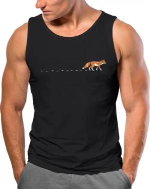 Neverless Tanktop Herren Tank-Top Fuchs Fox