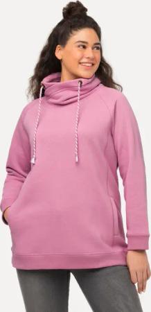 Ulla Popken Sweatshirt Sweatshirt weiter Stehkragen