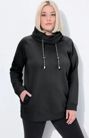 Ulla Popken Sweatshirt Sweatshirt weiter Stehkragen