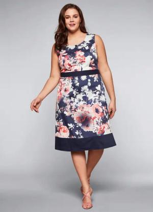 Sheego Etuikleid Cocktailkleid