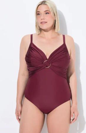 Ulla Popken Badeanzug Badeanzug ohne Softcups