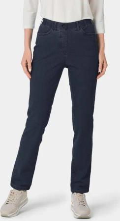 GOLDNER Bequeme Jeans Edel geschmückte Jeansschlupfhose