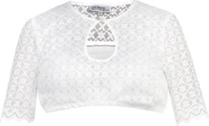 MarJo Dirndlbluse 'Gisela-Anna' Halbarm Lochausschnitt, Offwhite