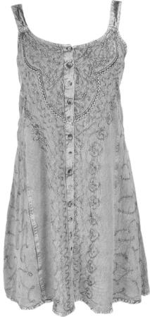 Guru-Shop Midikleid Besticktes indisches Boho Kleid,